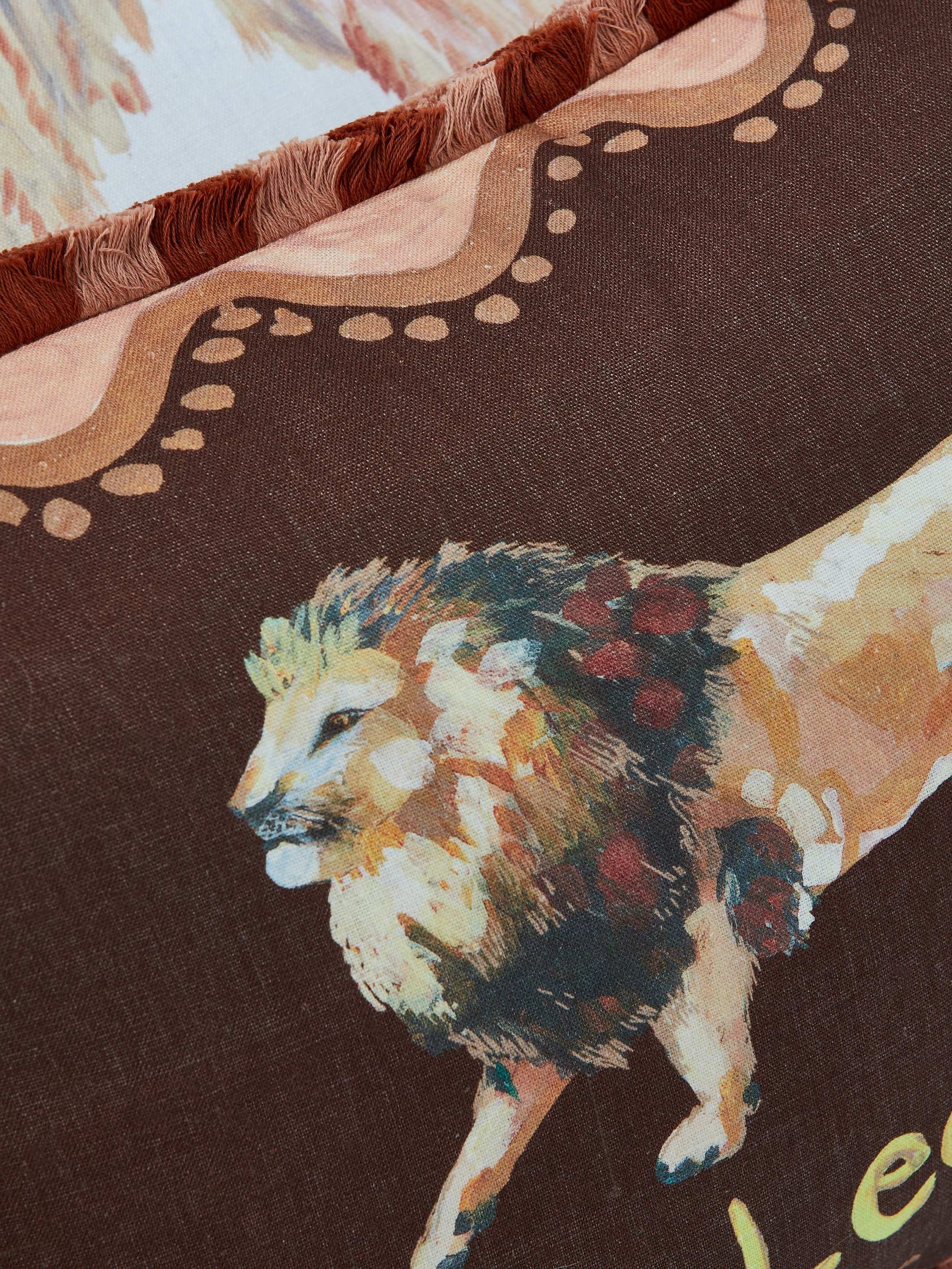 Leo Zodiac Linen Cushion - Almost Perfect