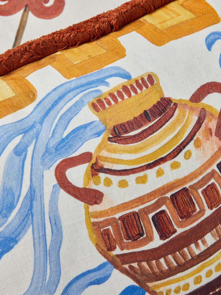 Aquarius Zodiac Linen Cushion