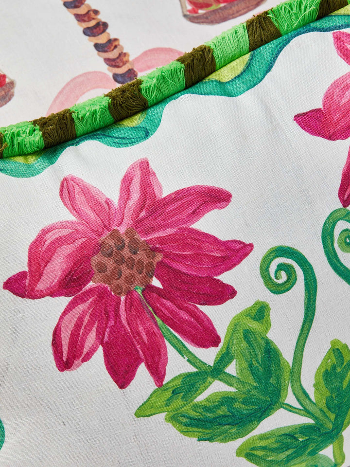 Gemini Zodiac Linen Cushion