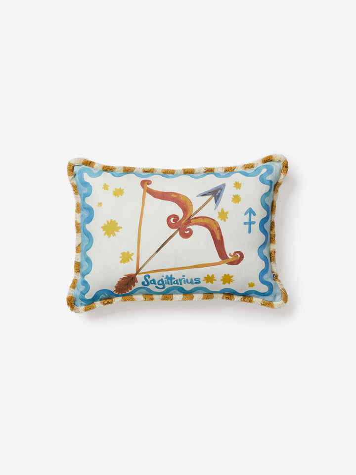 Sagittarius Zodiac Linen Cushion