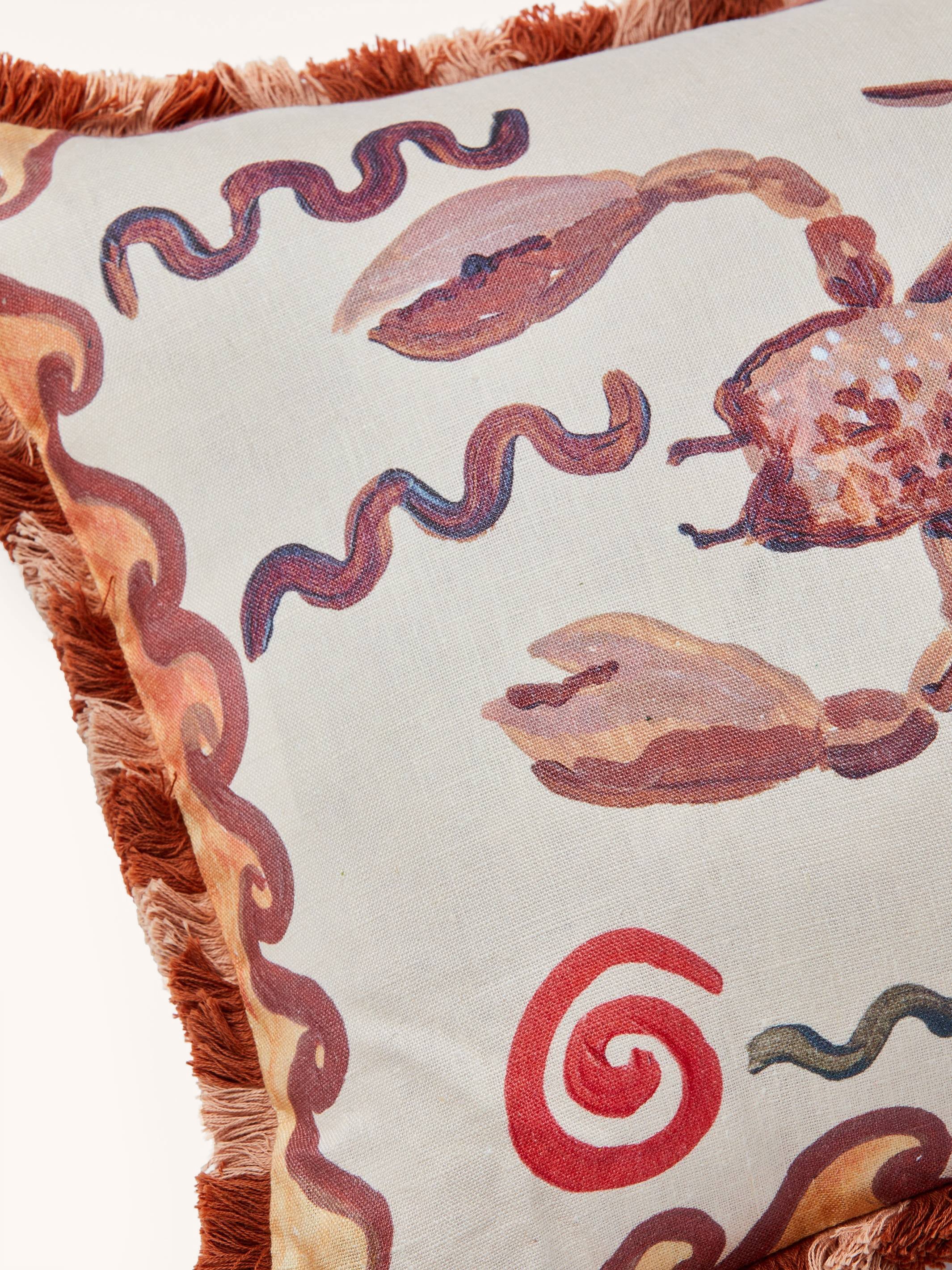 Scorpio Zodiac Linen Cushion