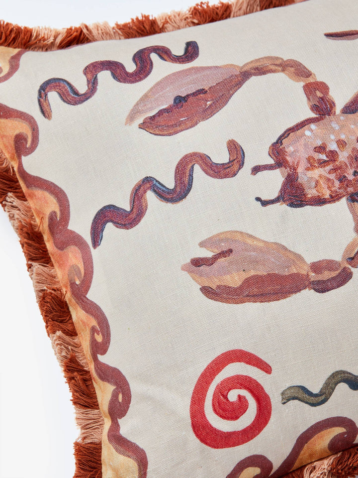 Scorpio Zodiac Linen Cushion