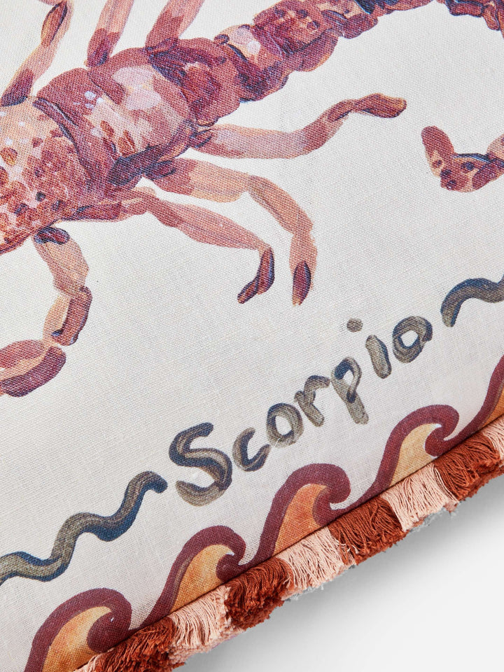 Scorpio Zodiac Linen Cushion