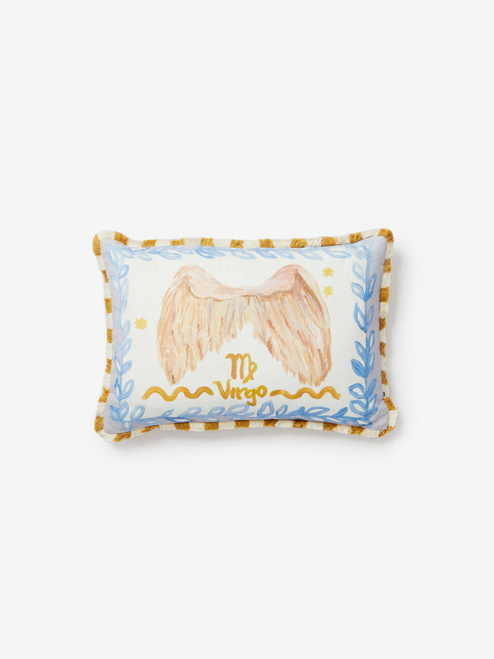 Virgo Zodiac Linen Cushion