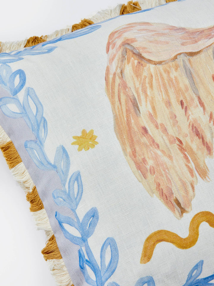 Virgo Zodiac Linen Cushion