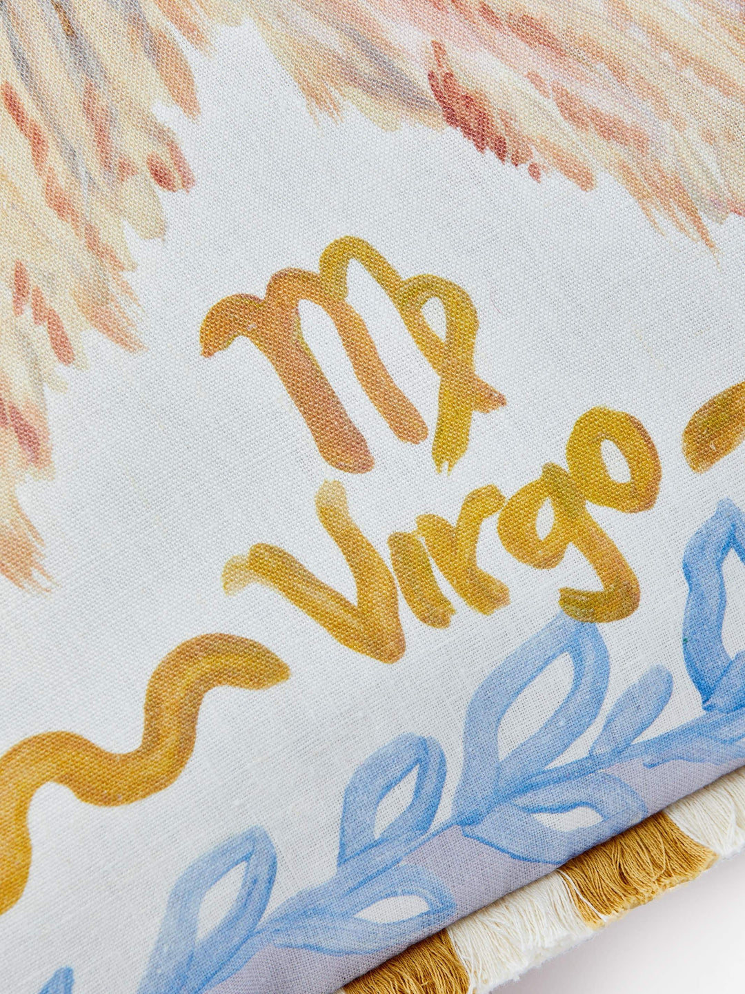 Virgo Zodiac Linen Cushion