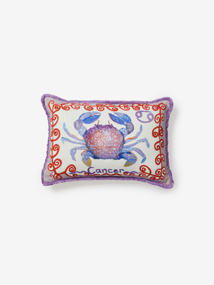 Cancer Zodiac Linen Cushion