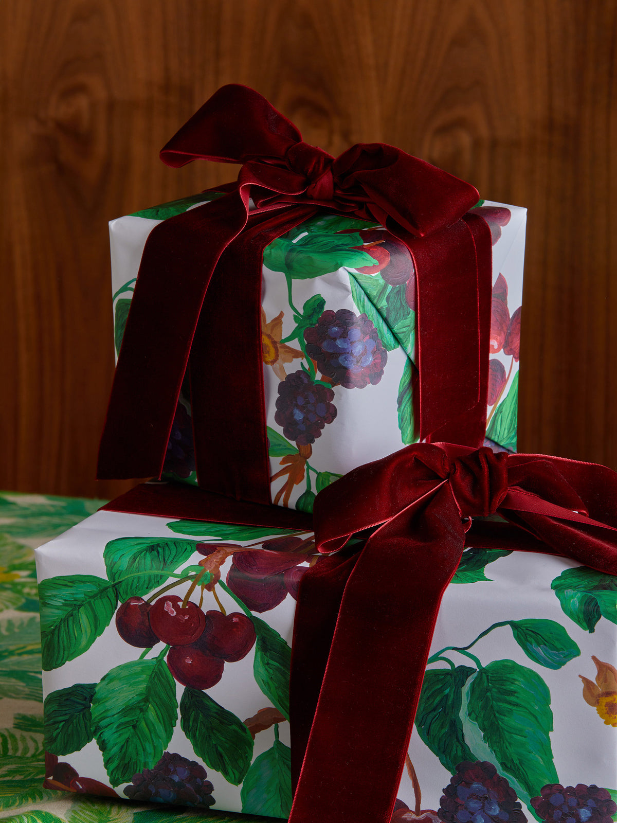 Cherries and Berries Multi Christmas Wrapping Paper