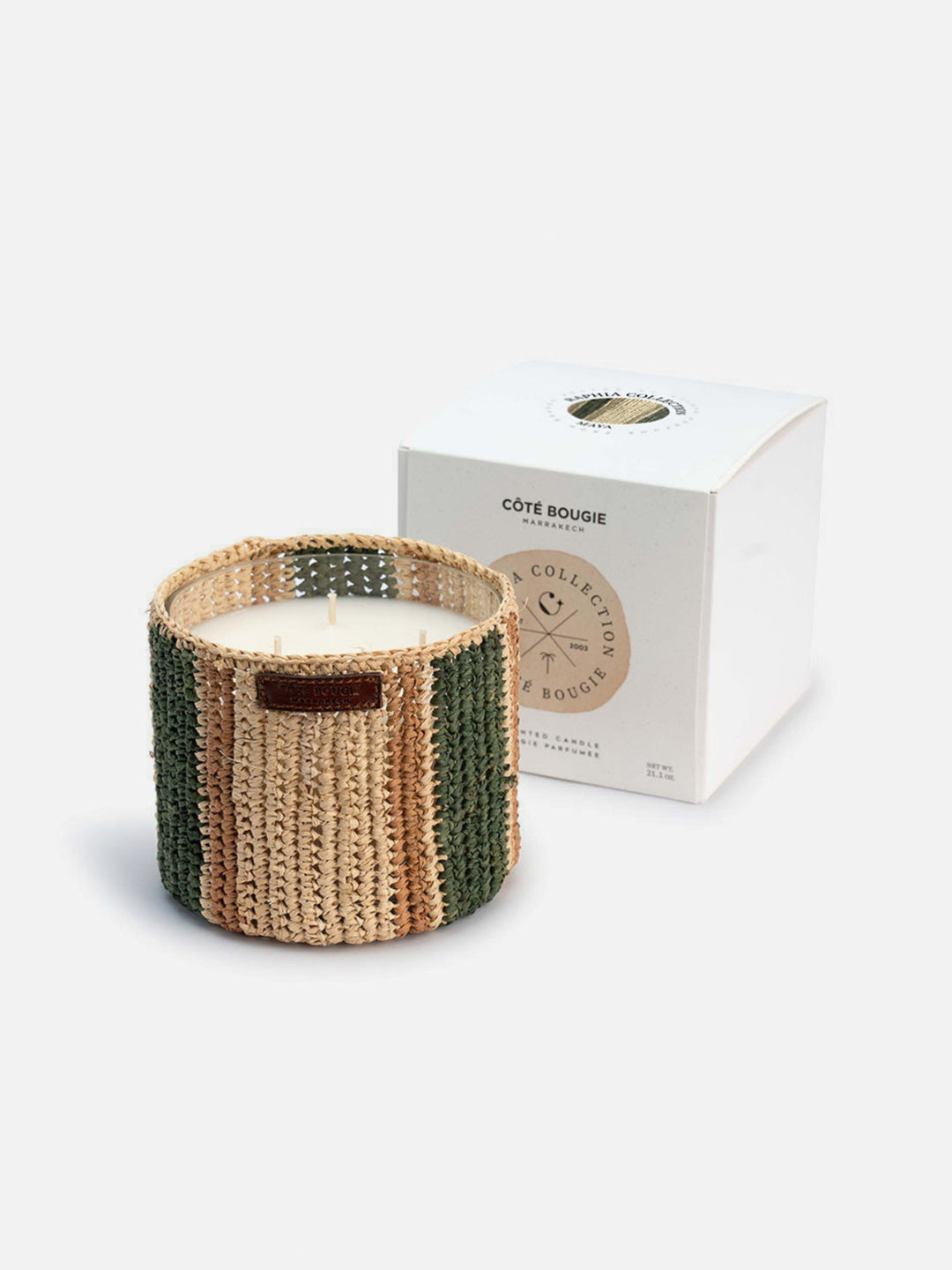 Raffia Maya Mint & Tea Scented Candle