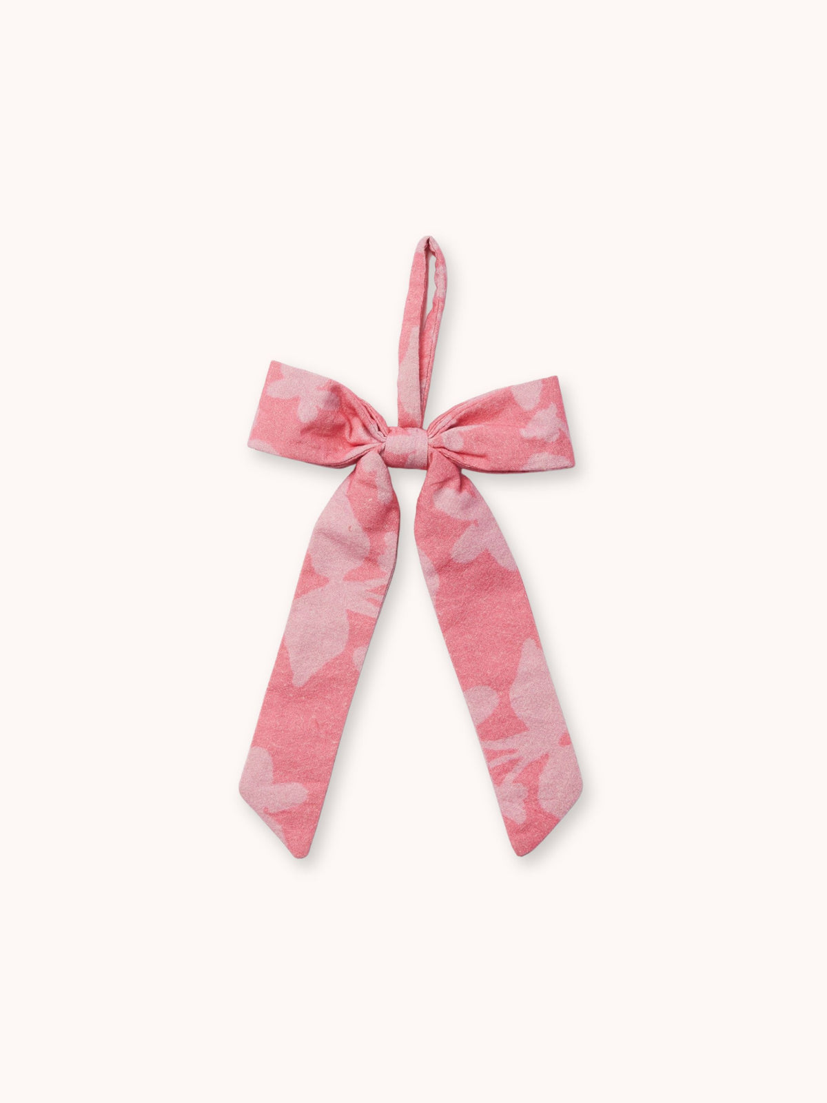 Floral Pink Bow Christmas Decoration Set