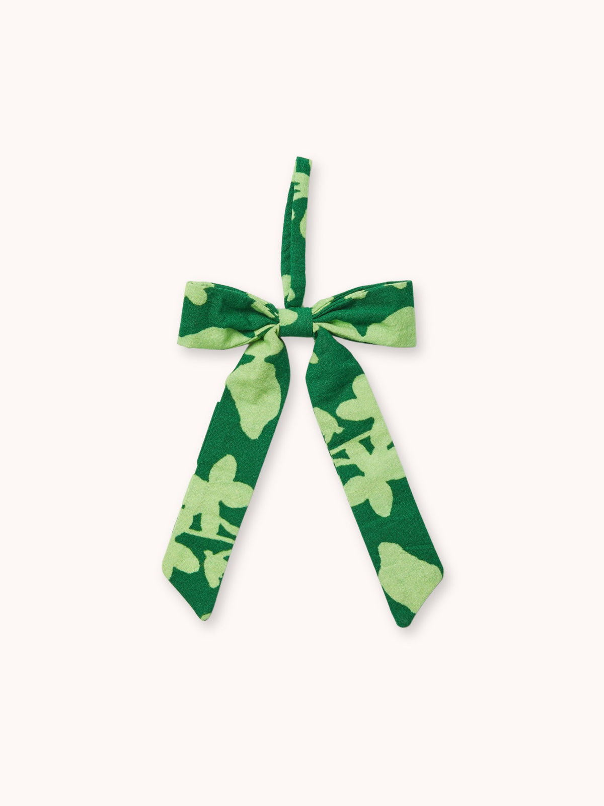 Floral Green Bow Christmas Decoration Set