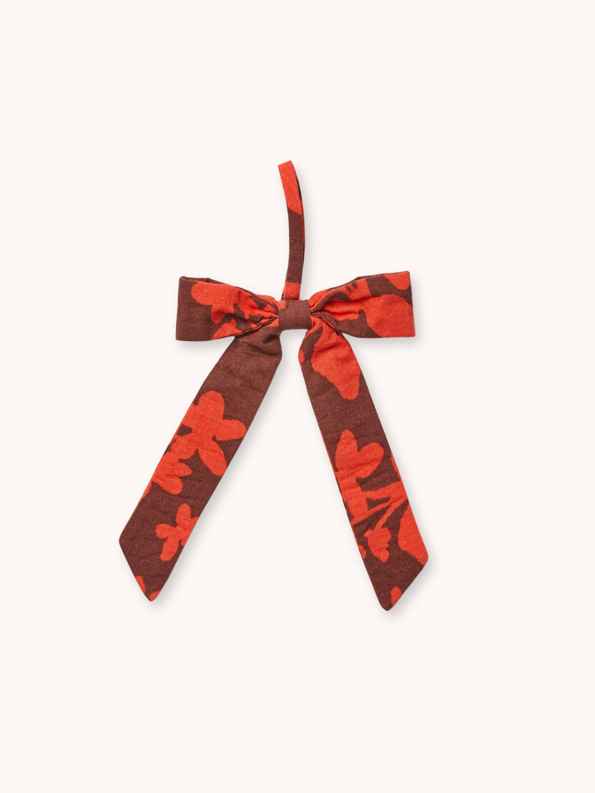 Floral Rust Bow Christmas Decoration Set