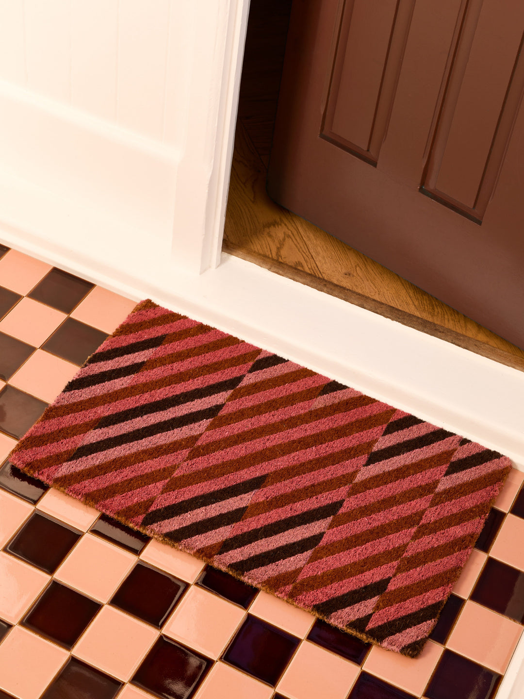 Patchwork Pink Door Mat