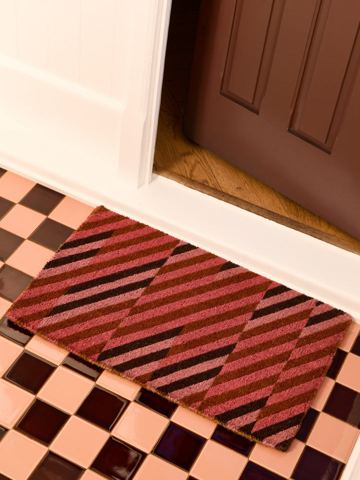 Patchwork Pink Door Mat