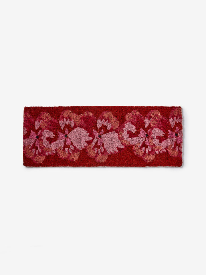Pansy Pink Long Door Mat