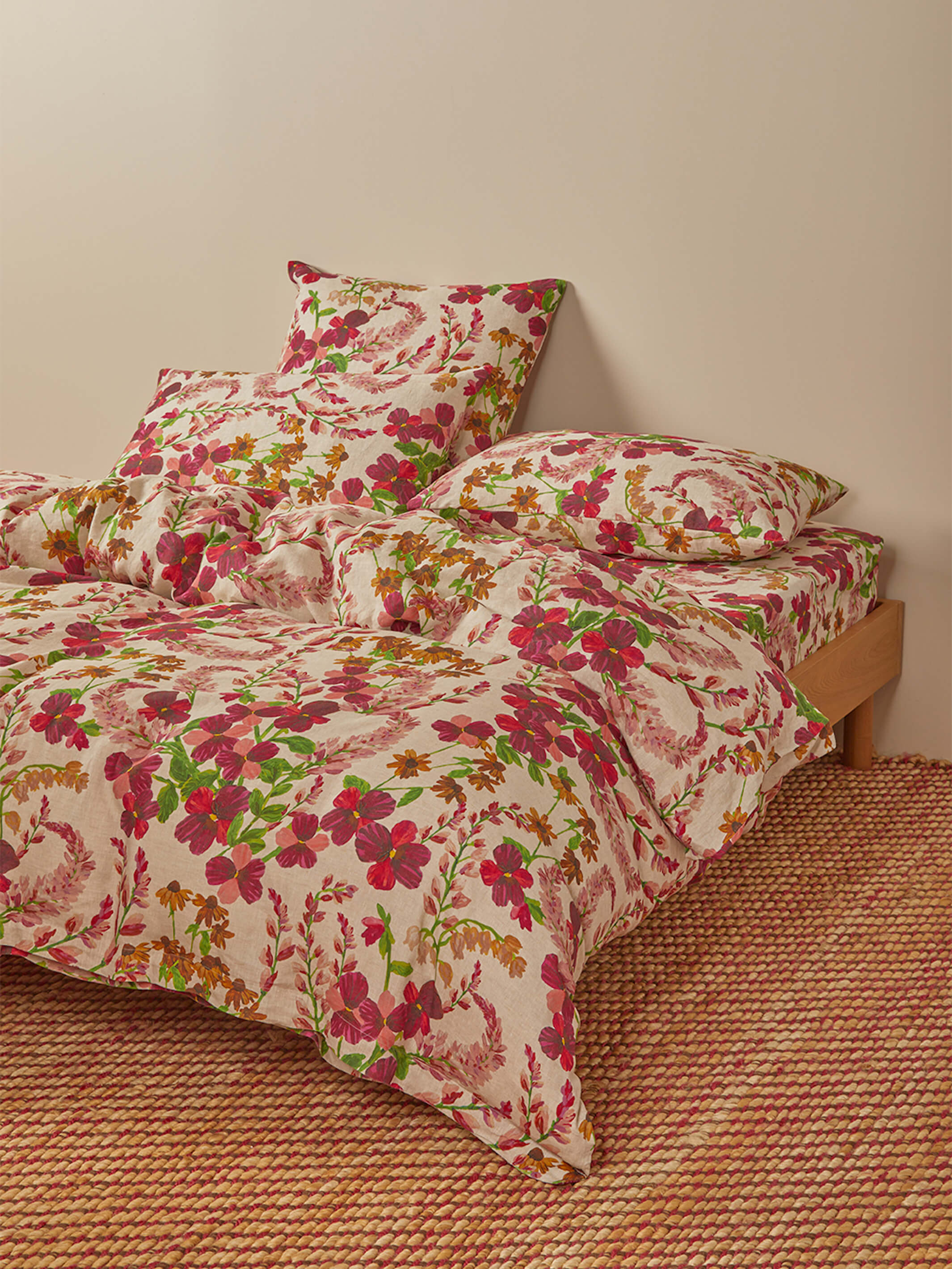 Lupin Multi Linen Quilt Cover