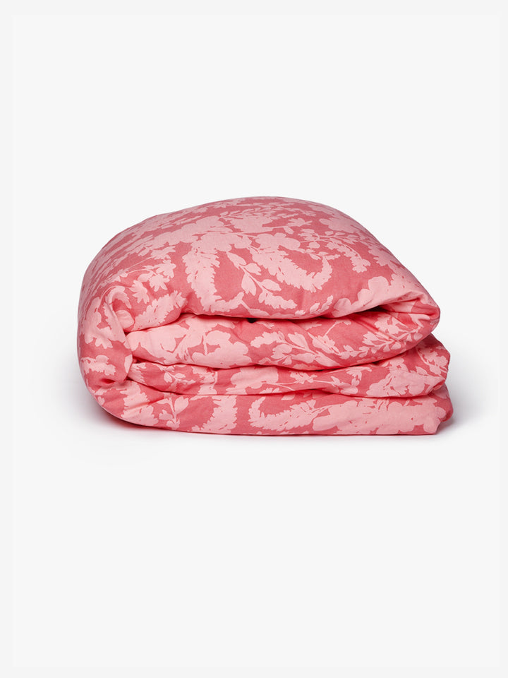 Petal Pink Linen Quilt Cover