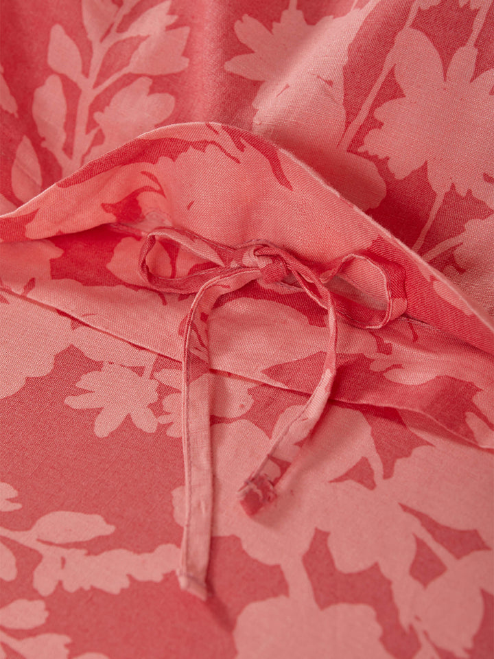 Petal Pink Linen Quilt Cover