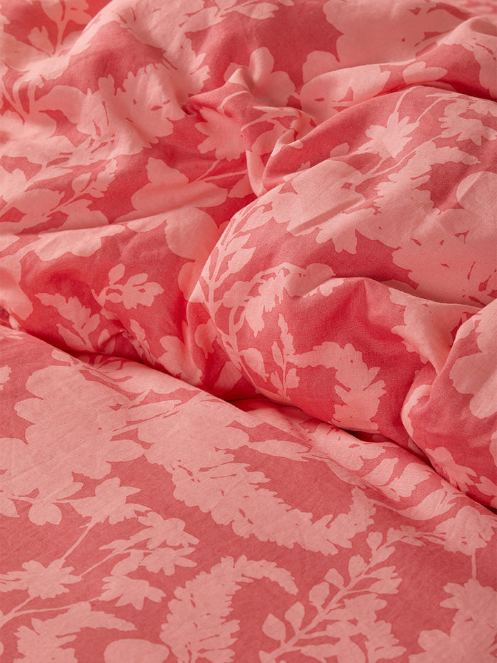 Petal Pink Linen Quilt Cover
