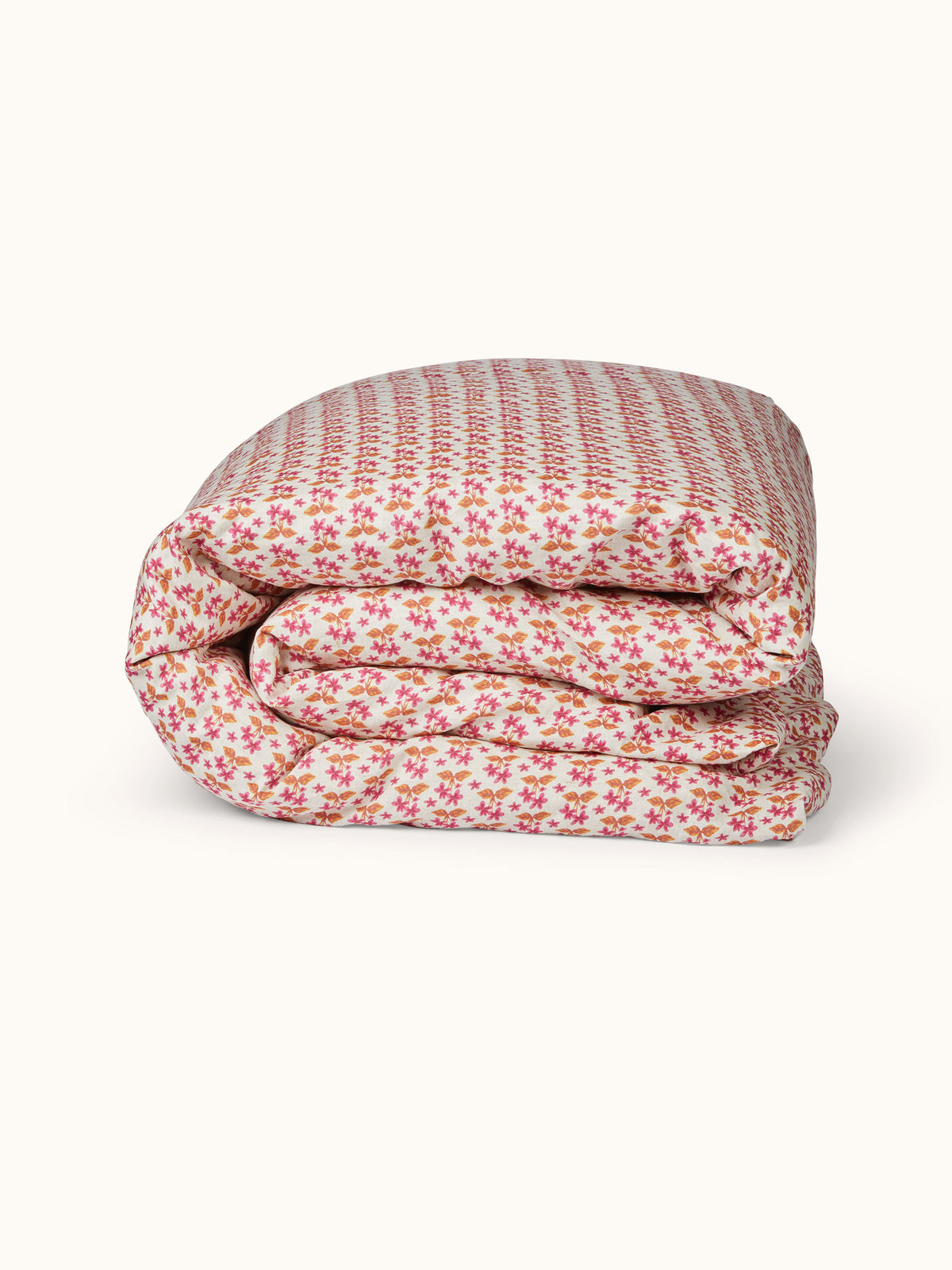 Petit Madeline Pink Linen Quilt Cover