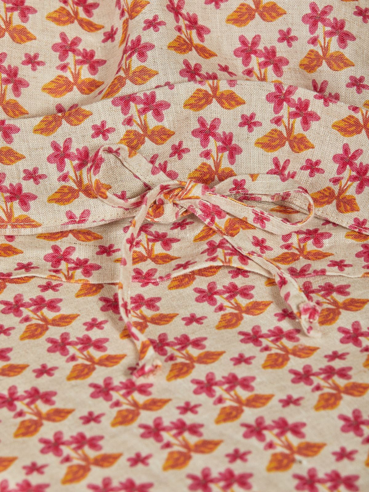 Petit Madeline Pink Linen Quilt Cover
