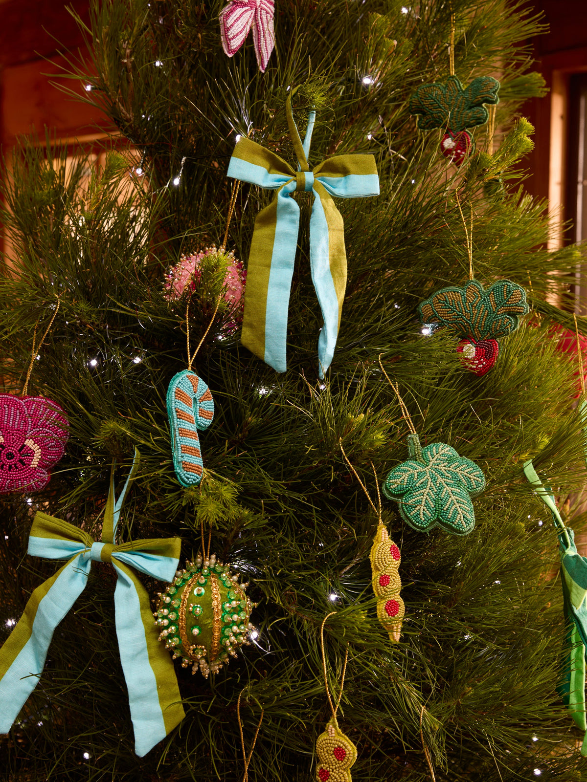 Olives Beaded Christmas Decoration