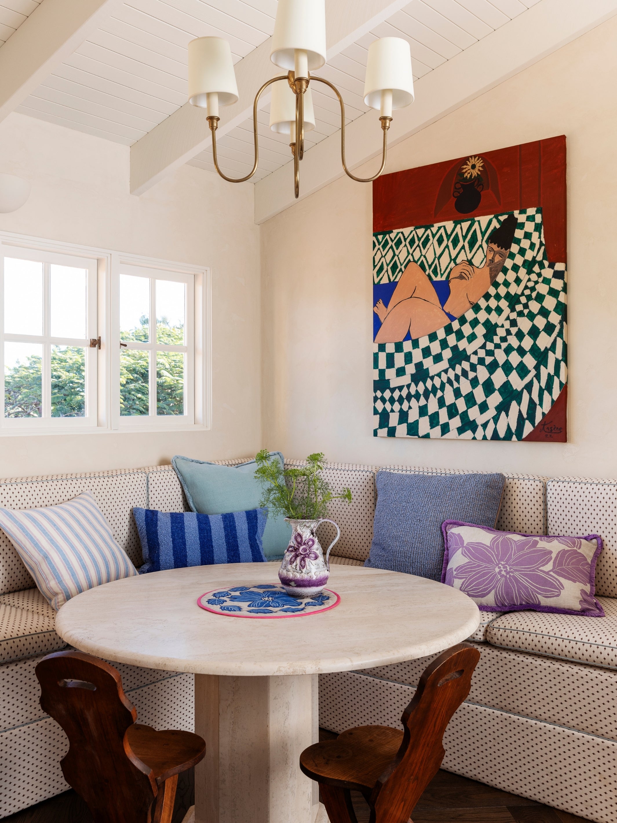 Linear Blue Cushion - Almost Perfect