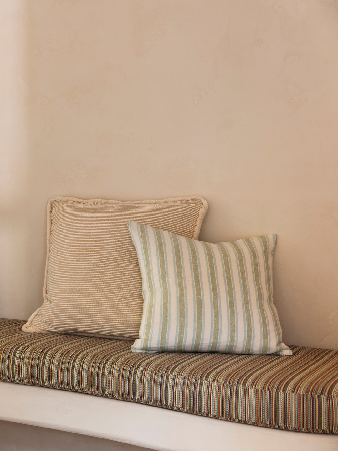 Linear Green Cushion