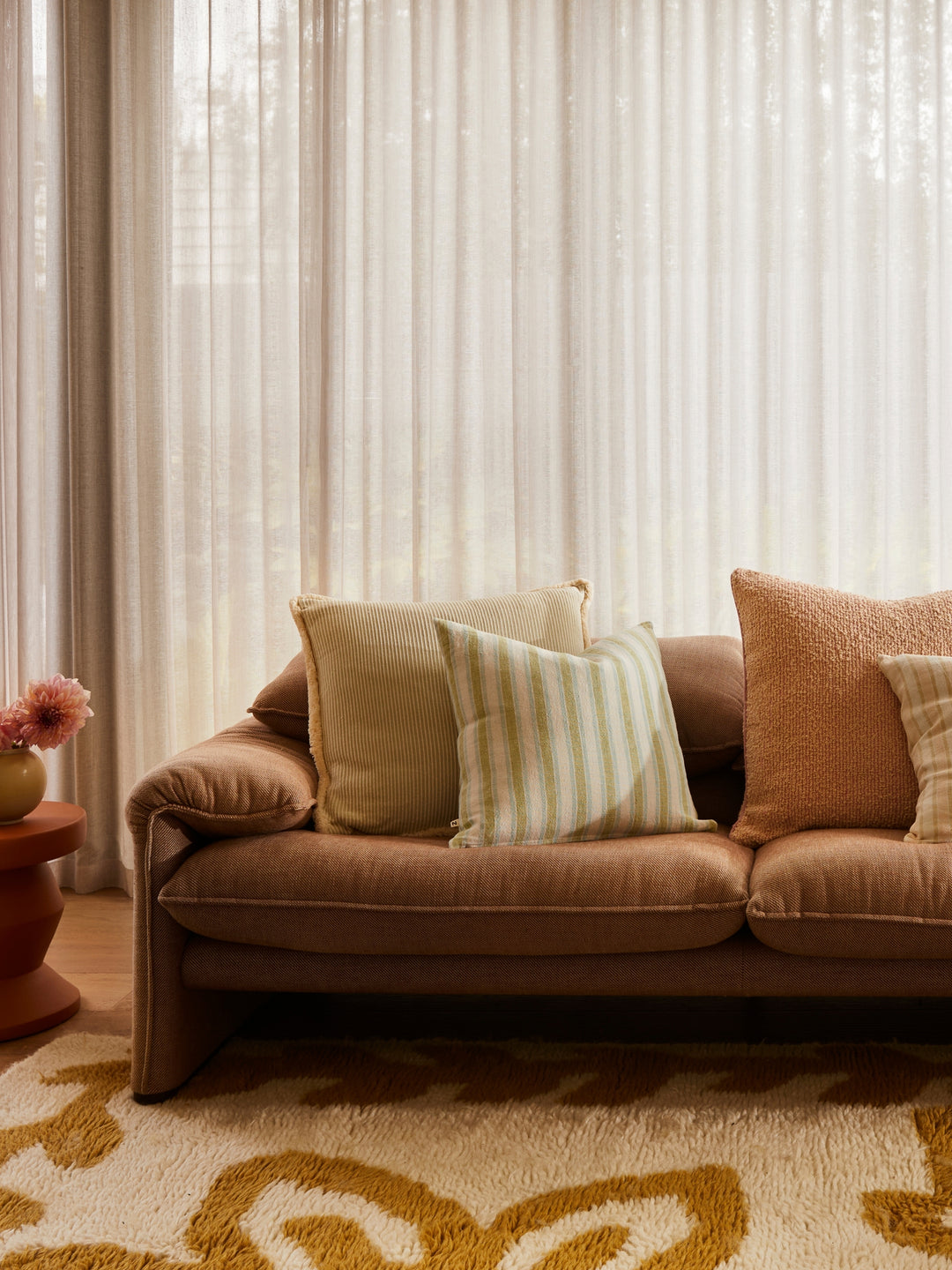 Linear Green Cushion
