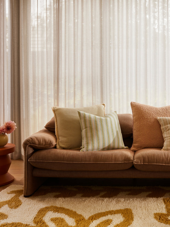 Linear Green Cushion