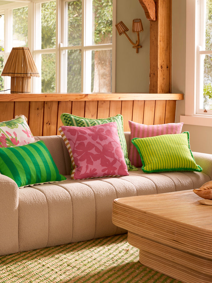 Linear Candy Linen Cushion
