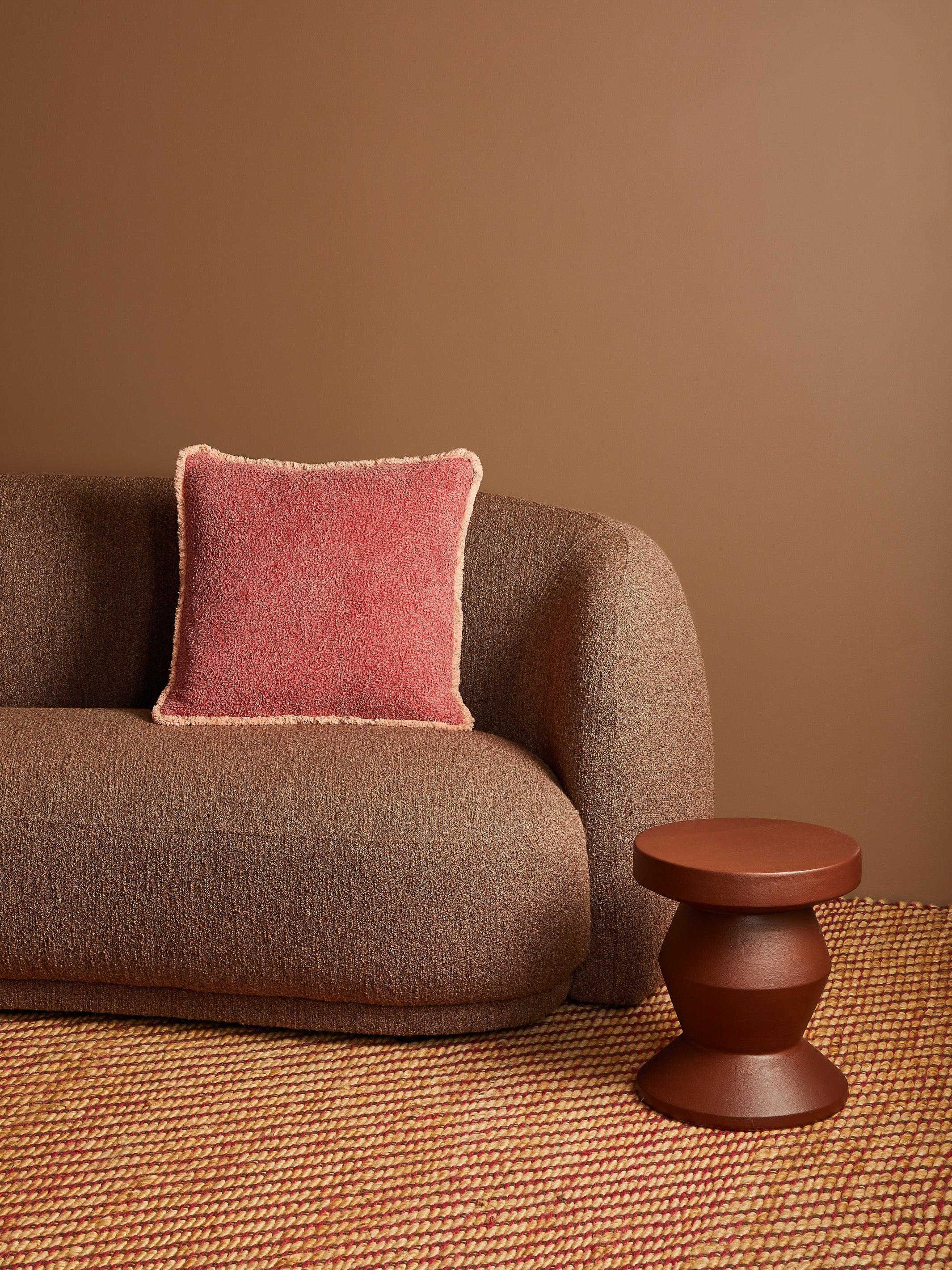 Grain Coral Cushion - Almost Perfect