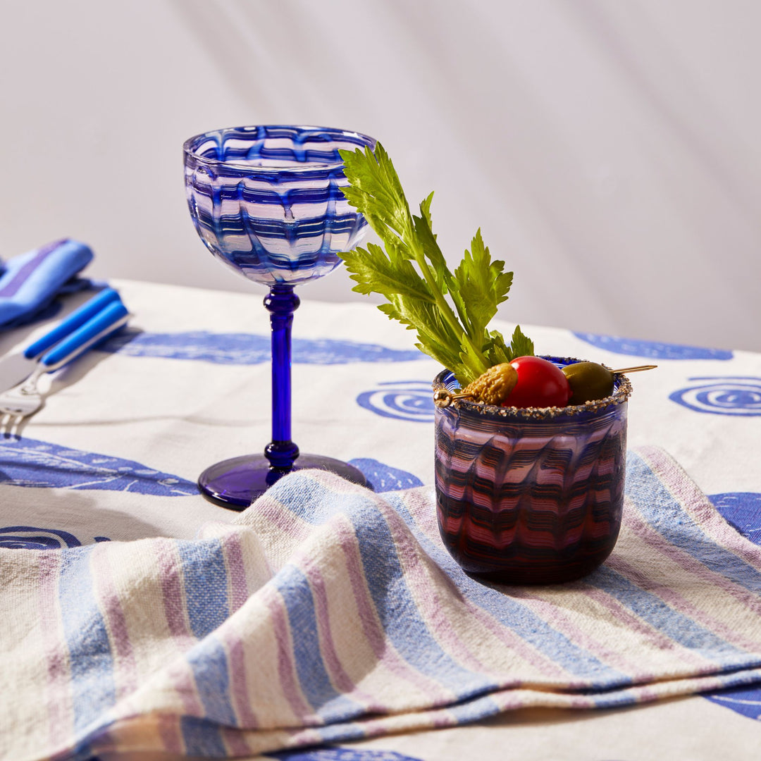 Linear Blue Napkins