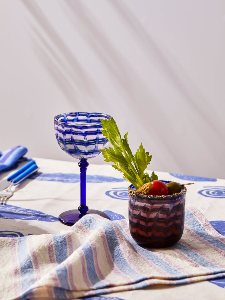 Linear Blue Napkins