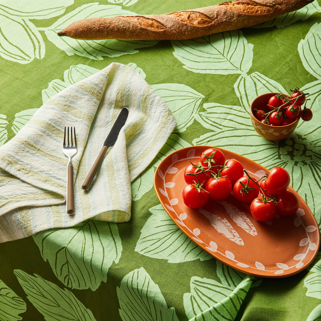 Linear Green Napkins