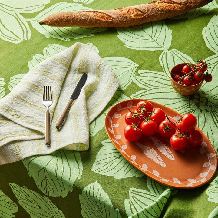 Linear Green Napkins