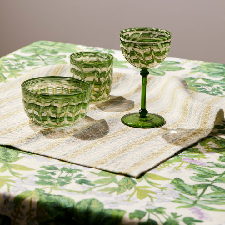 Linear Green Napkins