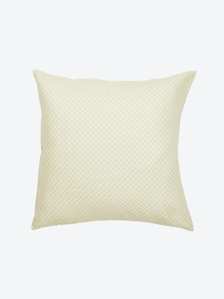 Tiny Checkers Vanilla Euro Pillowcases - Almost Perfect