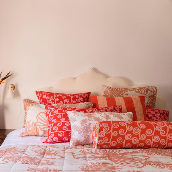 Loop Red Pink European Pillowcases (set of 2)