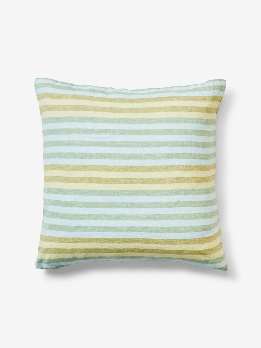 Stripe Blue Green Linen European Pillowcases