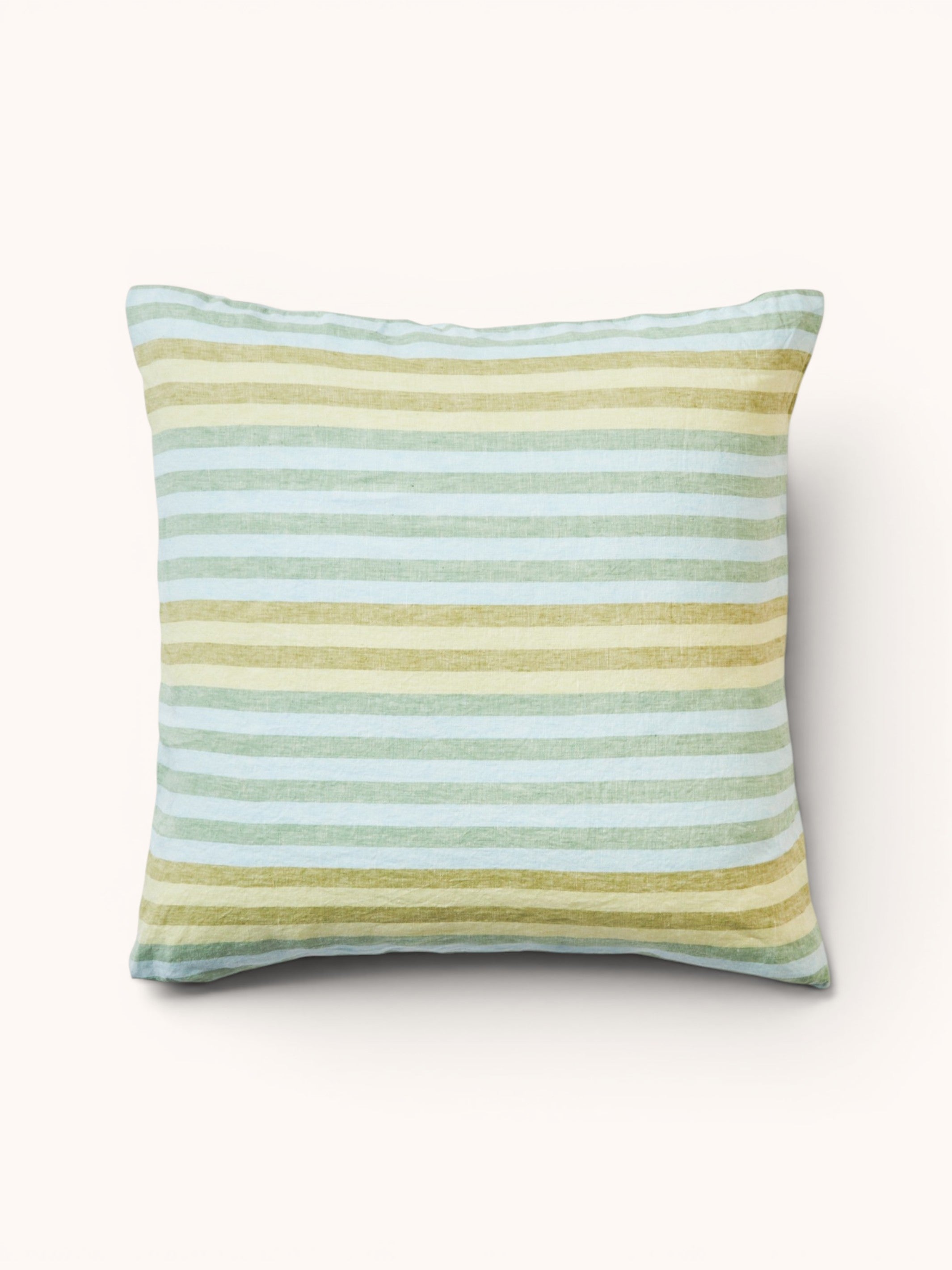 Stripe Blue Green Linen European Pillowcases