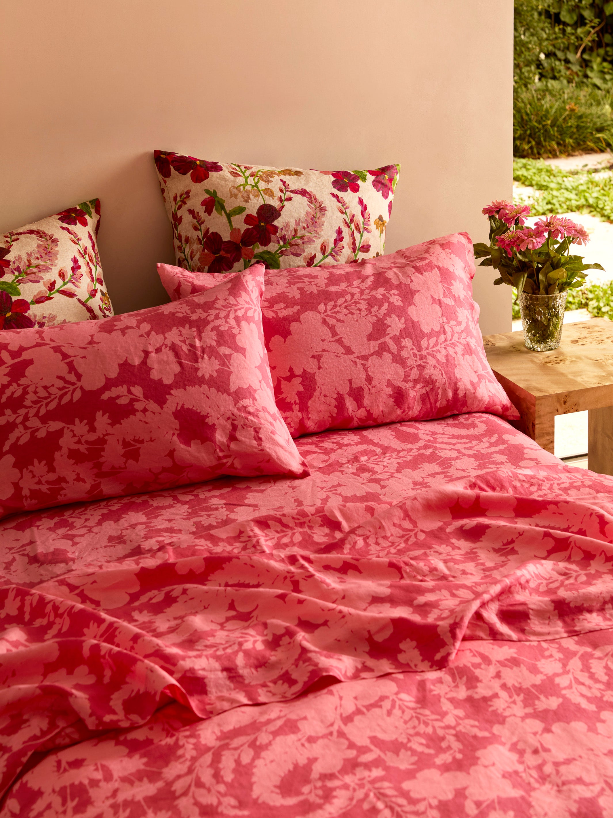 Lupin Multi Linen European Pillowcases