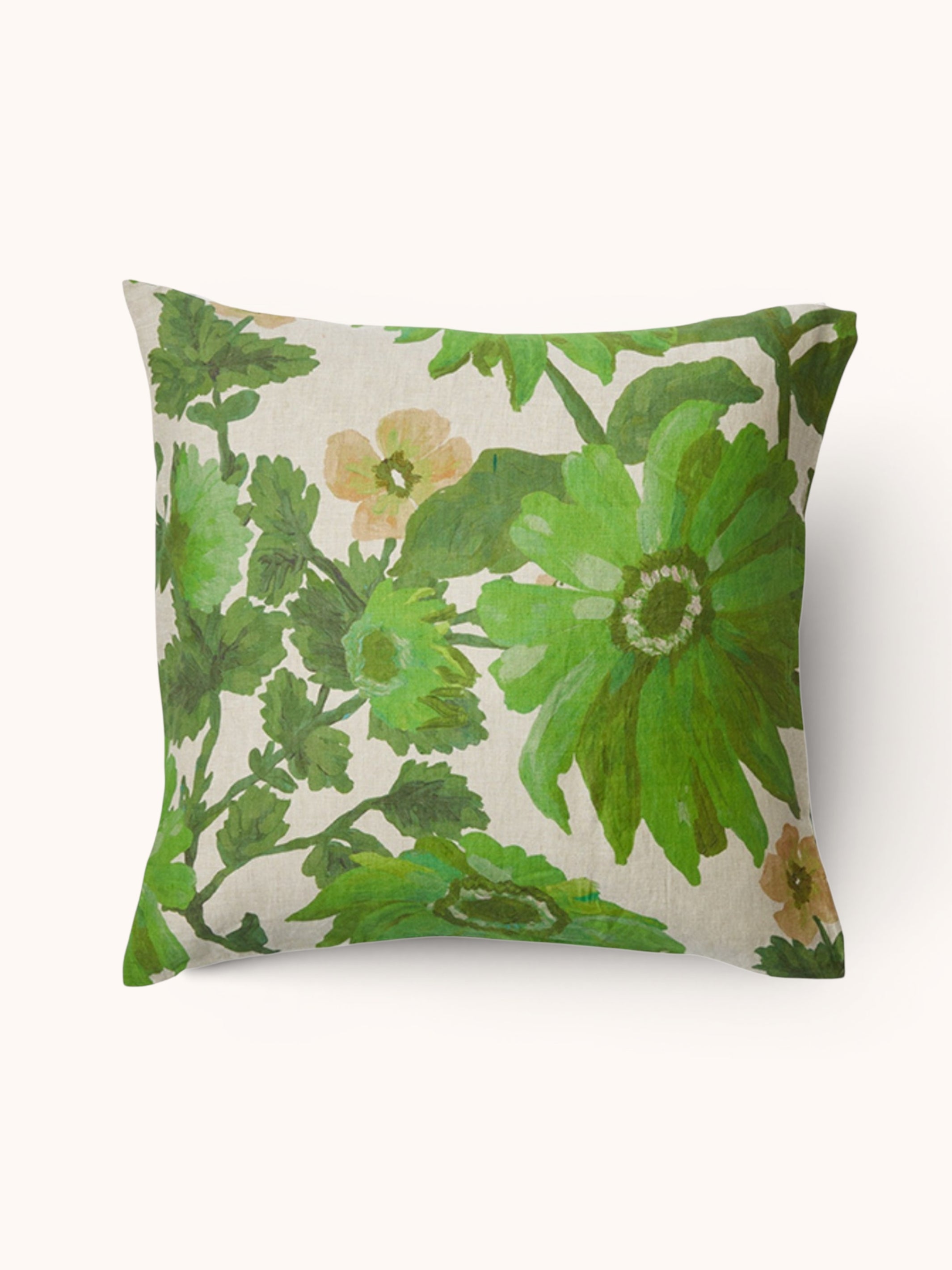 Marigold Leaf Linen European Pillowcases