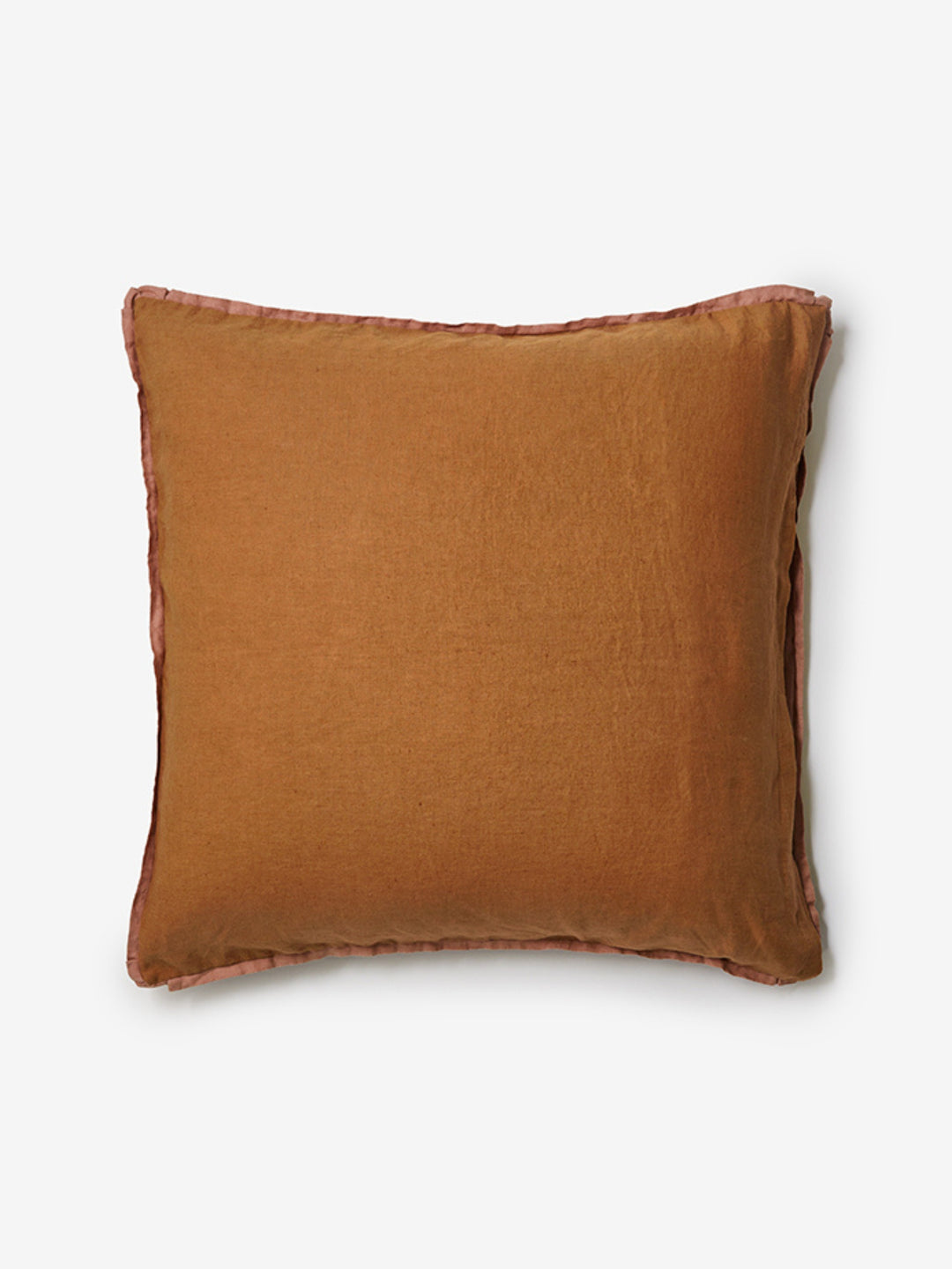 Cocoa & Tan Linen European Pillowcases