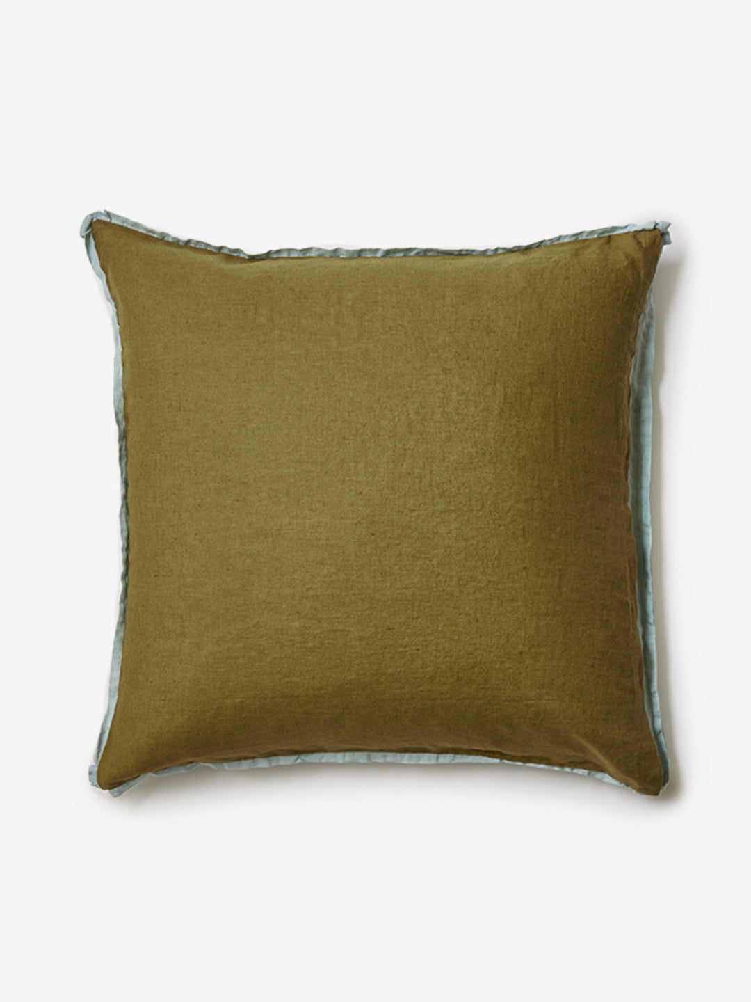 Sage & Khaki Linen European Pillowcases
