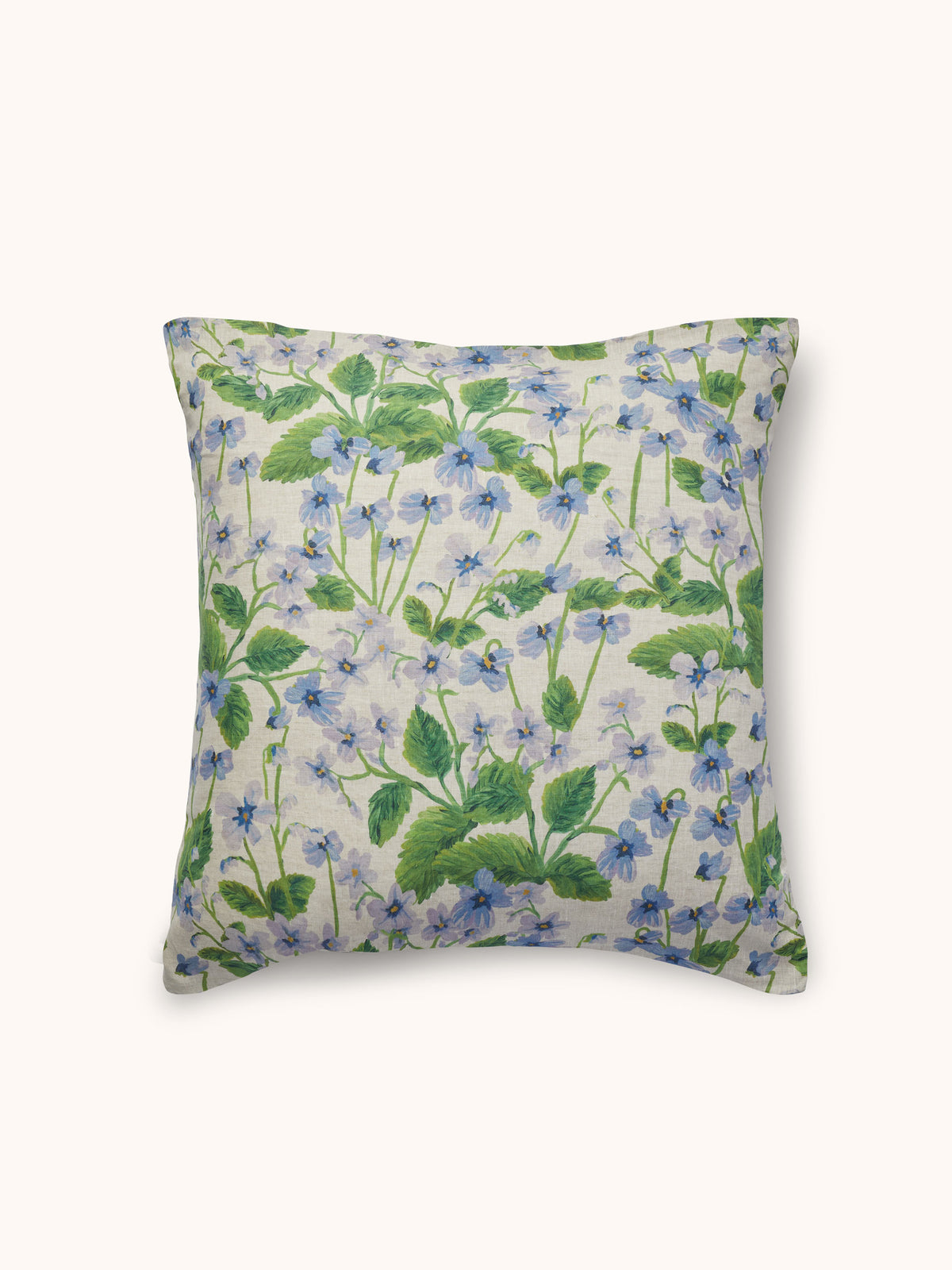 Lilas Blue Linen European Pillowcases