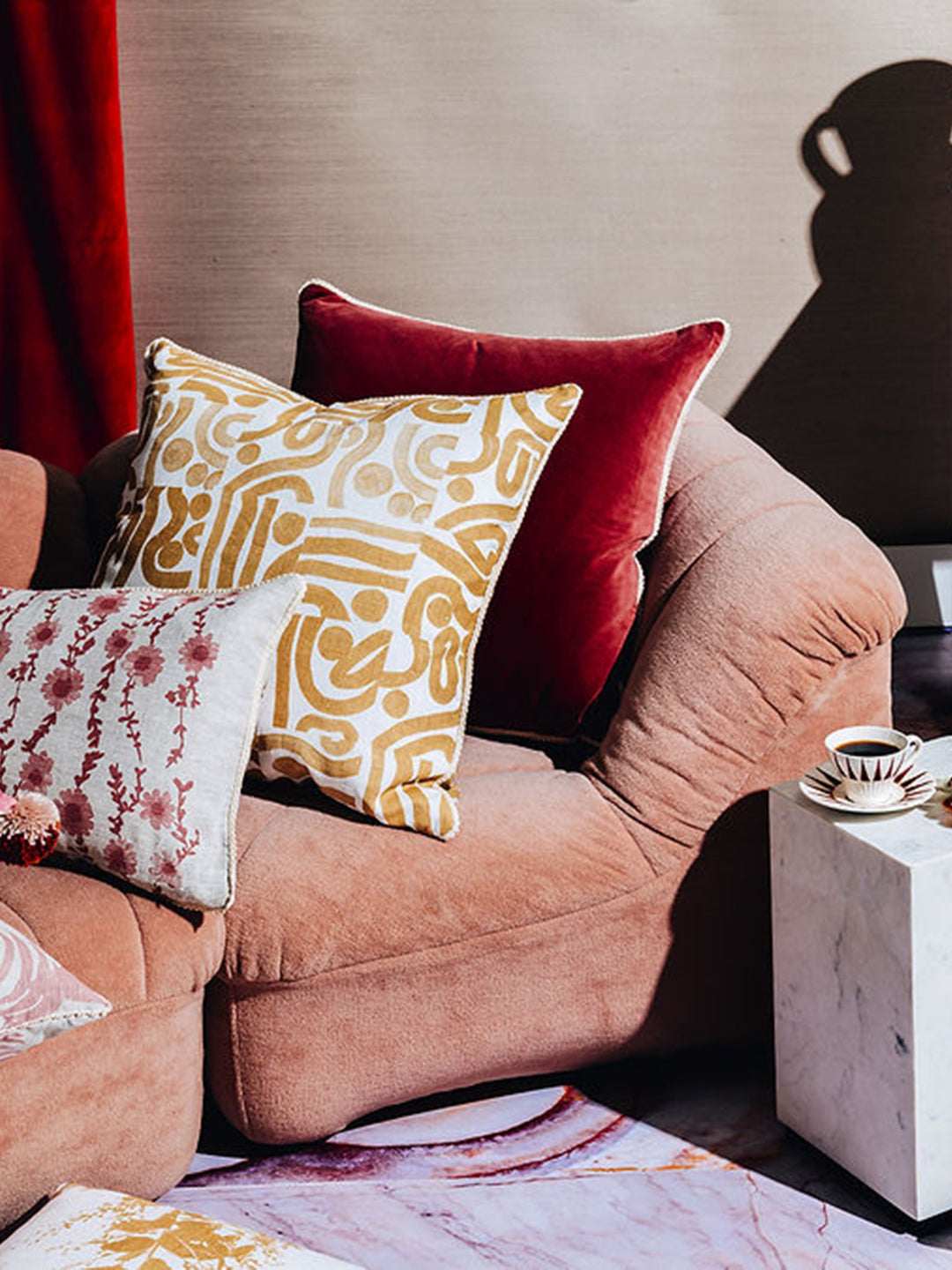 Ocean Wheat Cushion - Almost Perfect