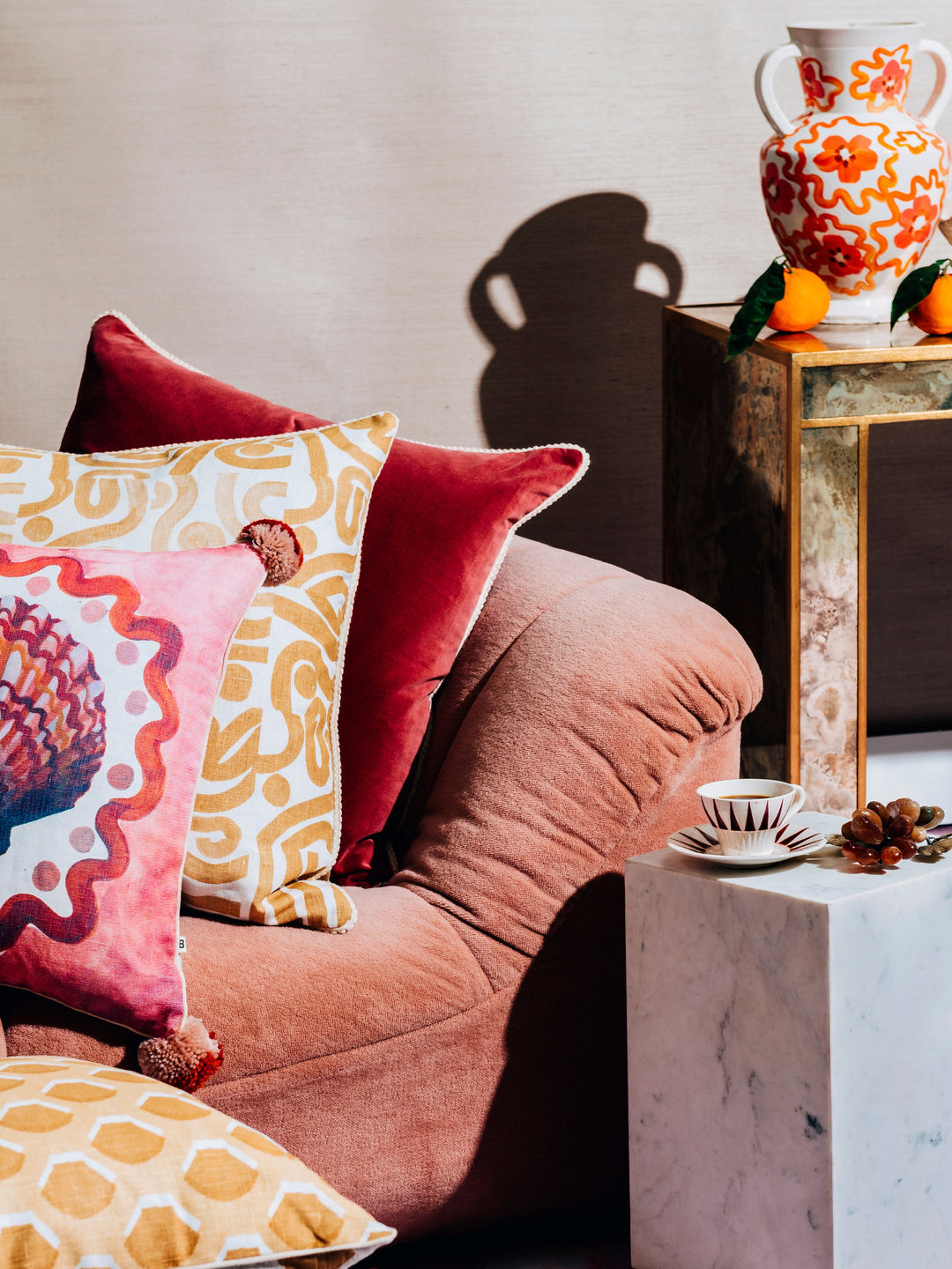 Brick Velvet Cushion