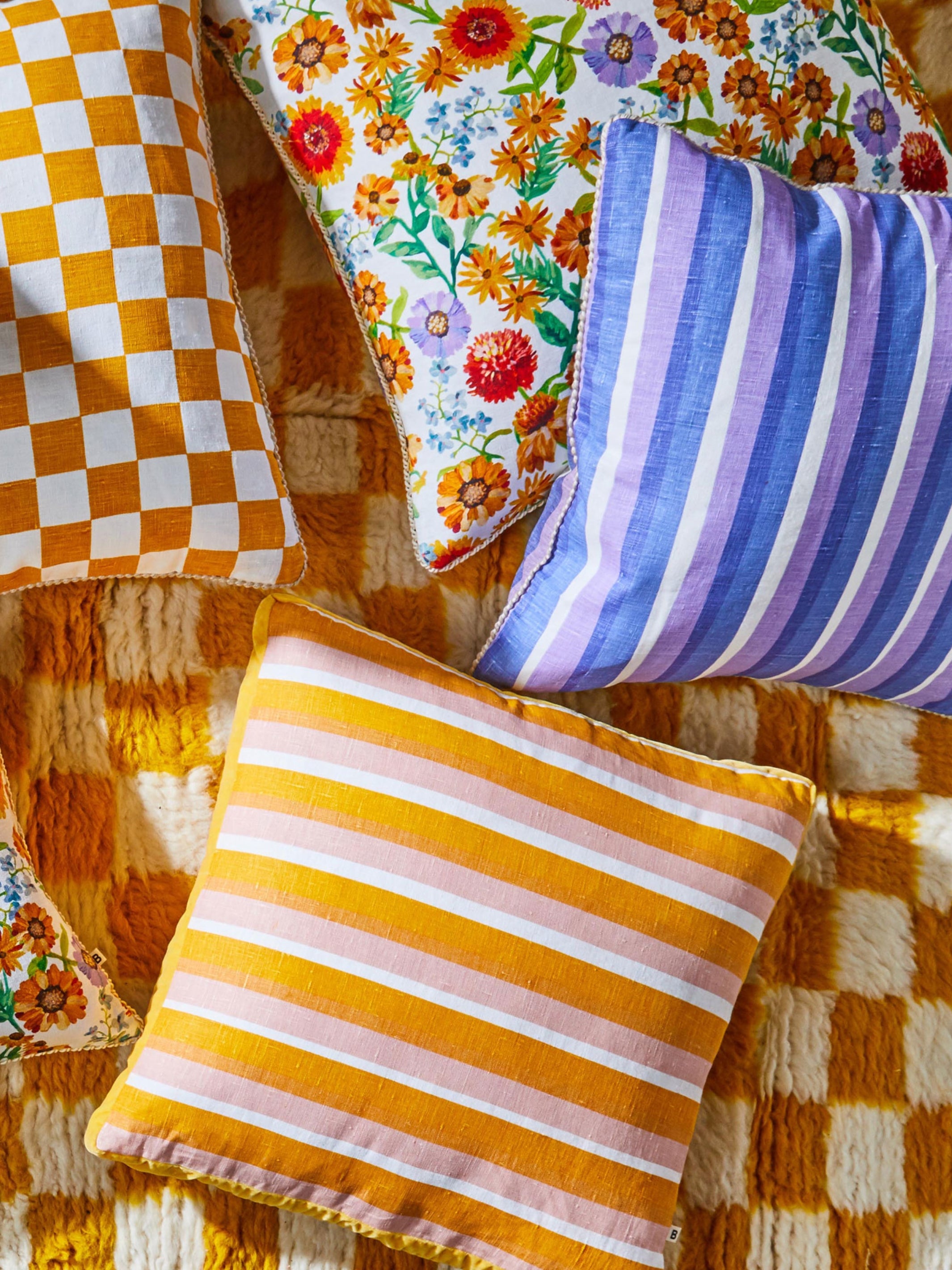 Mini Marigold Multi 60cm Cushion - Almost Perfect