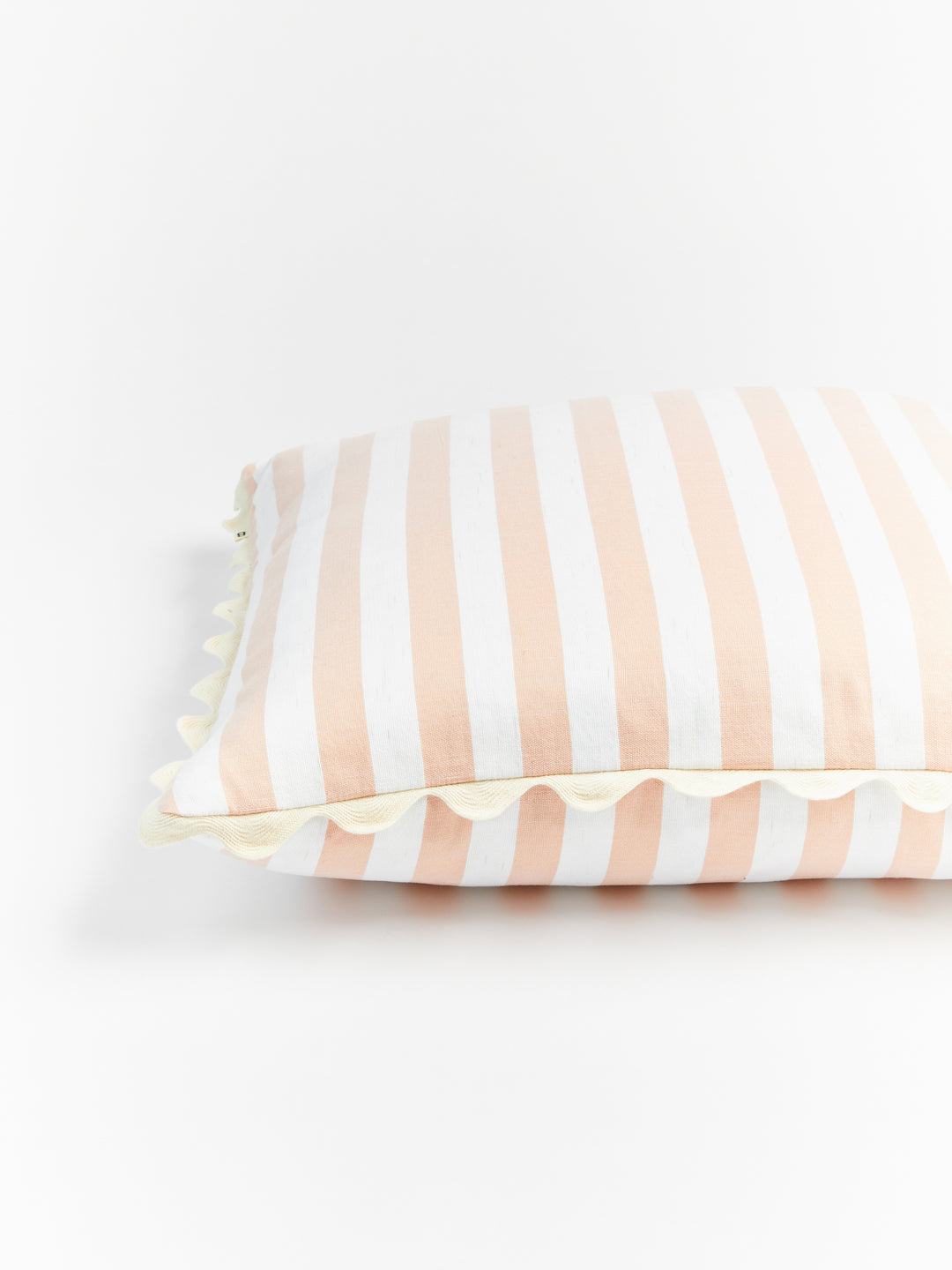 Woven Stripe Pink Cushion - Almost Perfect